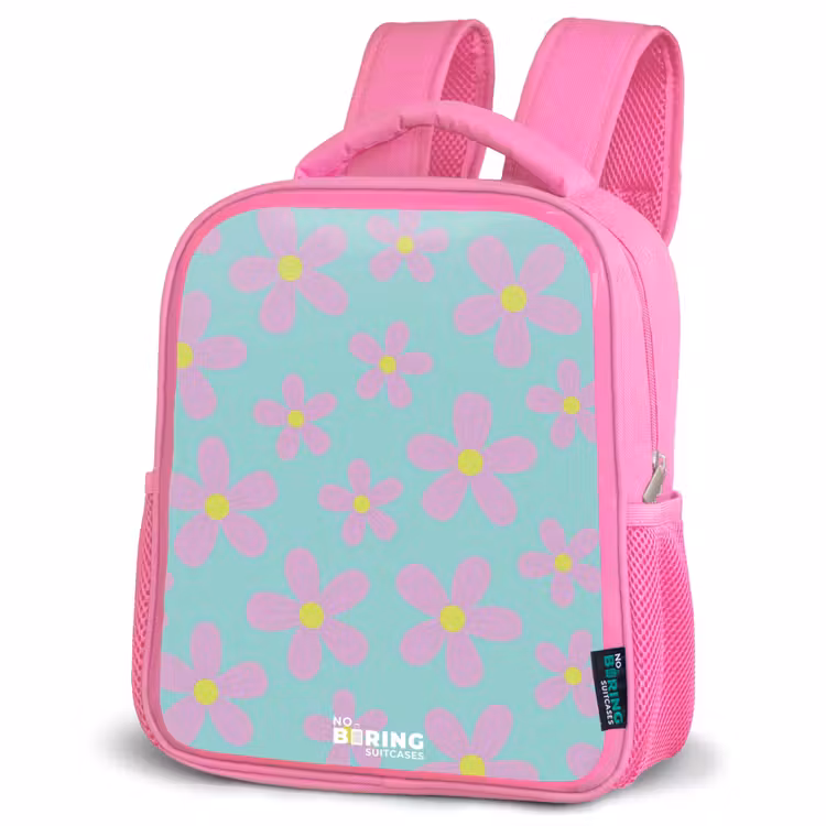 Madeliefjesmania mint Kinderrugzak - Roze middel -schuin