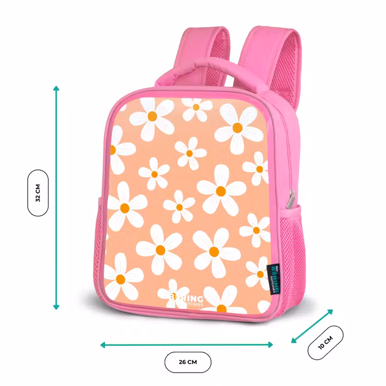 Madeliefjesmania perzik Kinderrugzak - Roze middel -productfoto_formaten