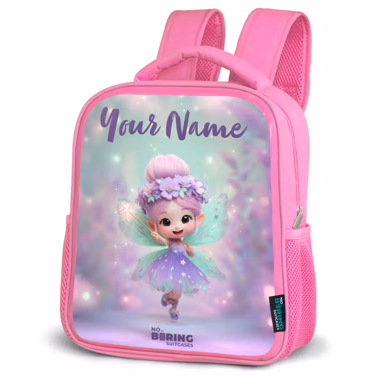Elf - Tover - Magisch Kinderrugzak - Roze middel -schuin