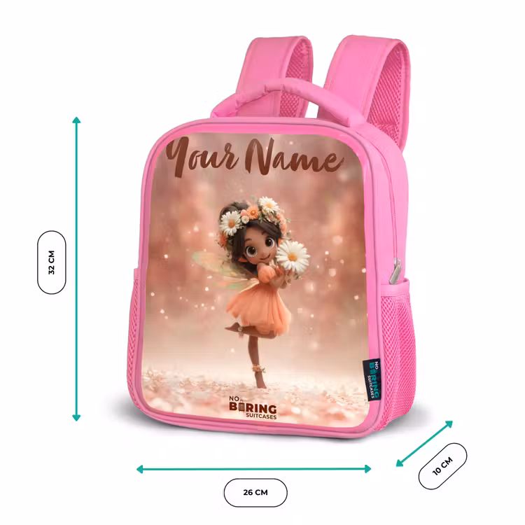Fee met madeliefjes Kinderrugzak - Roze middel -productfoto_formaten