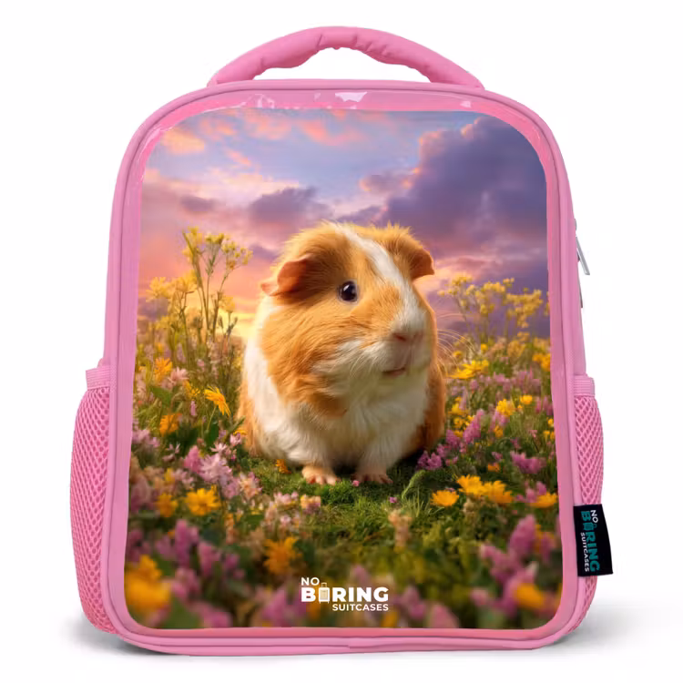 Cavia - Natuur - Dier Kinderrugzak - Roze middel -3d