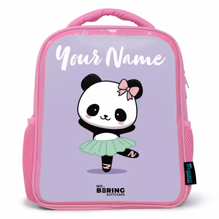 Kawai - Ballet - Panda Kinderrugzak - Roze middel -3d