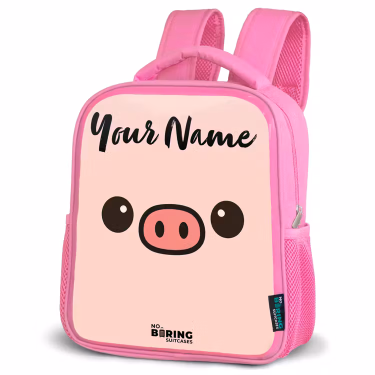 Kawai - Varken - Roze Kinderrugzak - Roze middel -schuin