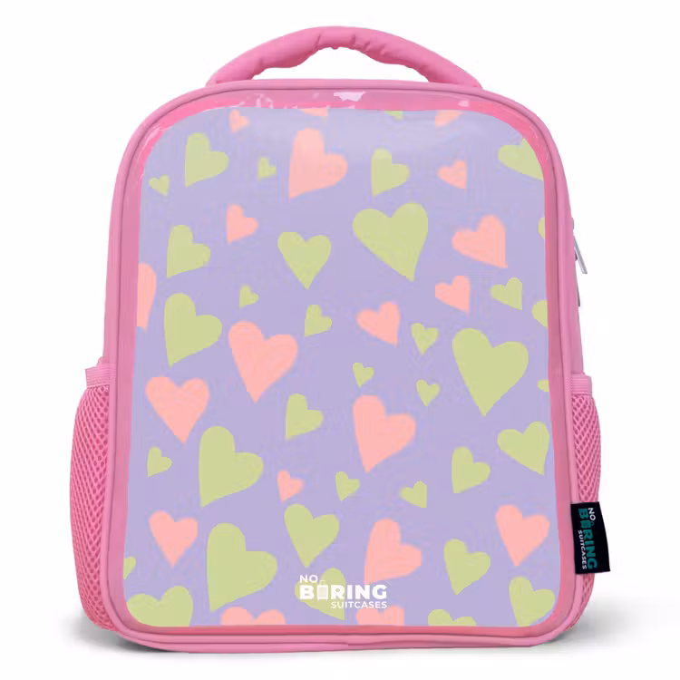 Lovely lila Kinderrugzak - Roze middel -3d