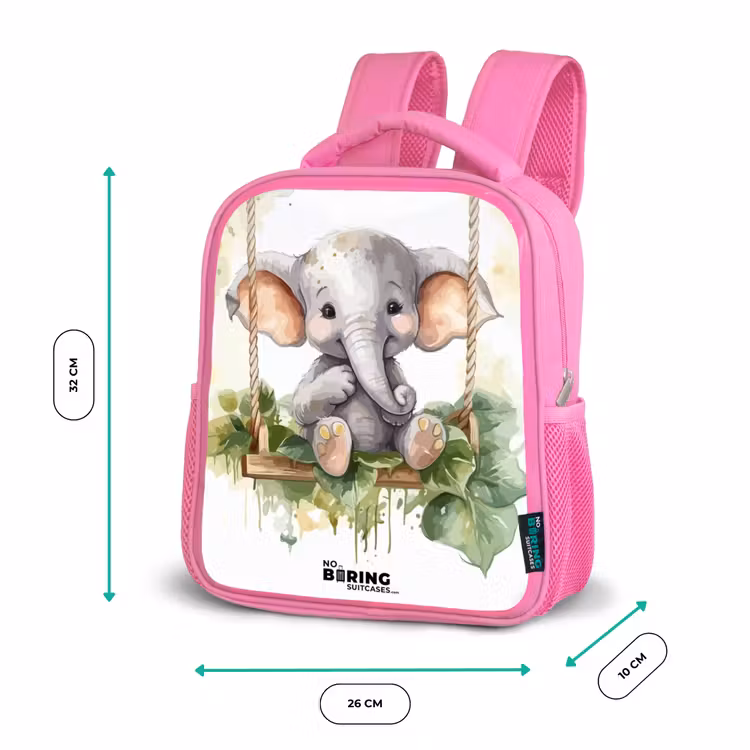 Onno olifant Kinderrugzak - Roze middel -productfoto_formaten