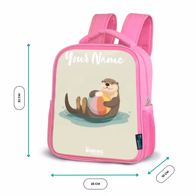 Otter - Strandbal - Water Kinderrugzak - Roze middel -productfoto_formaten