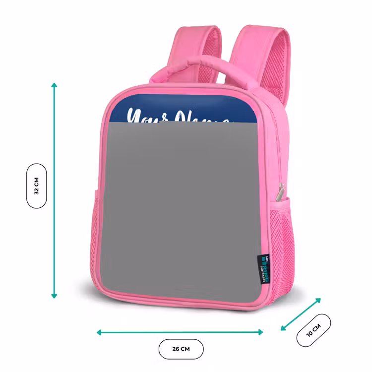 Raket - Planeten - Sterren Kinderrugzak - Roze middel -productfoto_formaten
