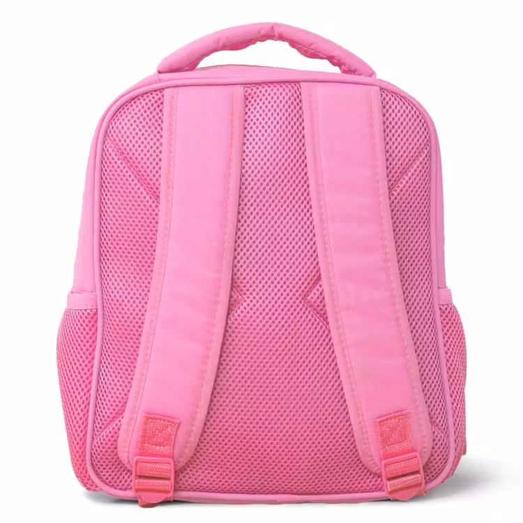 Raket - Rookwolken - Ruimte Kinderrugzak - Roze middel -achterkant
