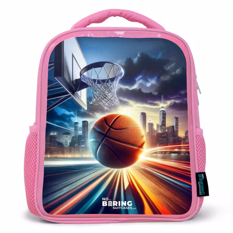 Slam dunk Kinderrugzak - Roze middel -3d