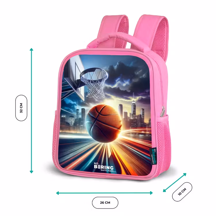 Slam dunk Kinderrugzak - Roze middel -productfoto_formaten