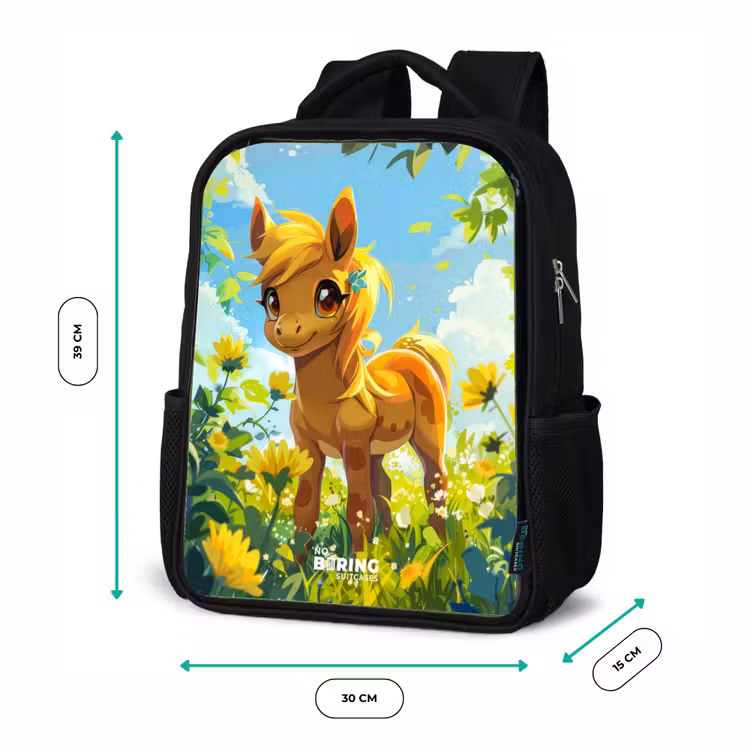 Sunny pony Rugzak - Zwart middel -productfoto_formaten