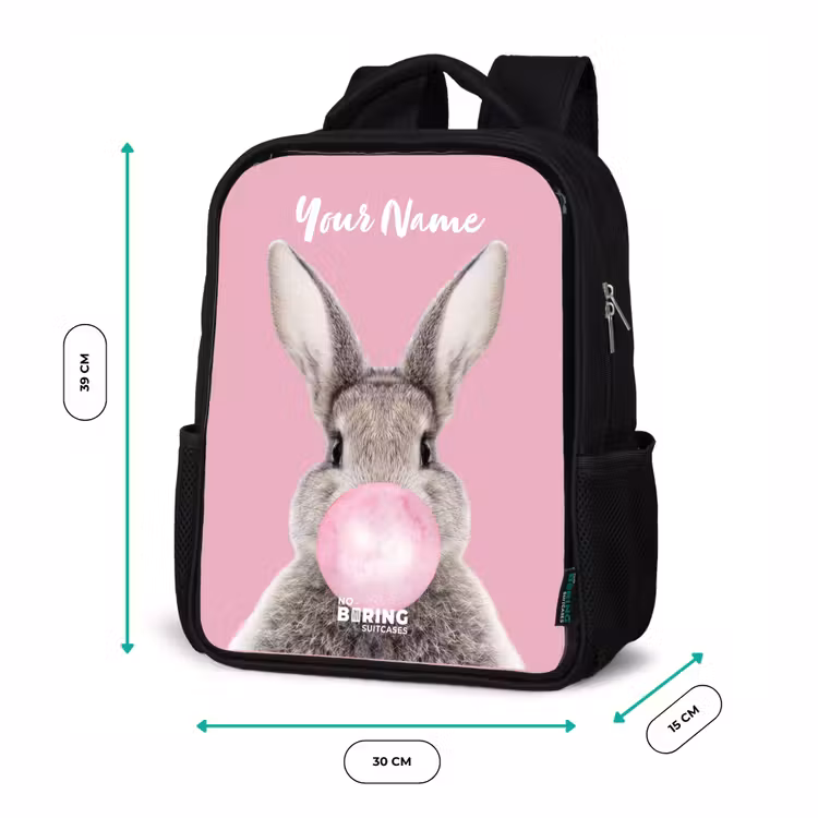 Kauwend knaagje Rugzak - Zwart middel -productfoto_formaten