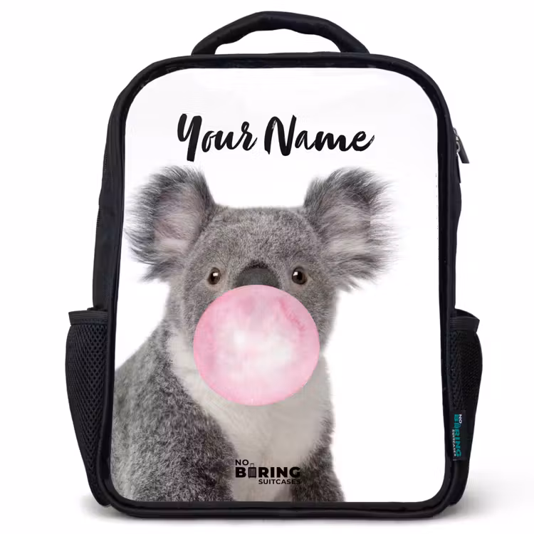 Kauwgom koala Rugzak - Zwart middel -3d
