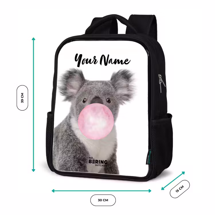 Kauwgom koala Rugzak - Zwart middel -productfoto_formaten