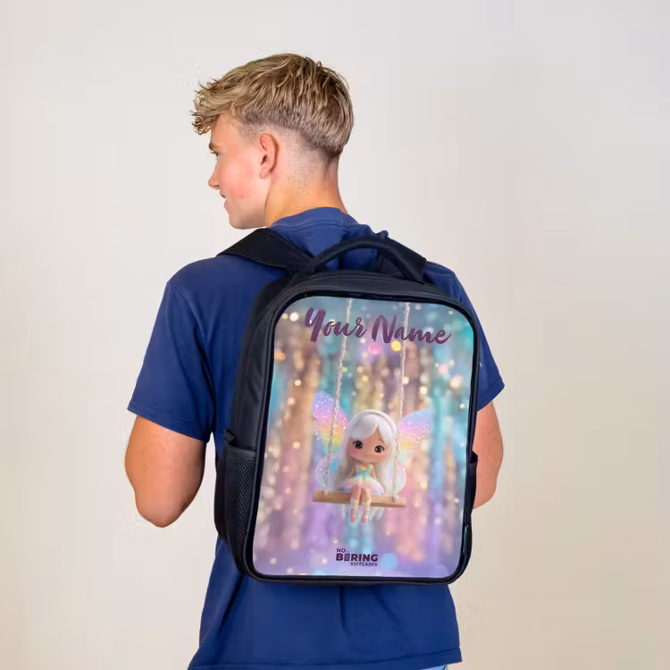 Fee - Elf - Regenboog Rugzak - Zwart middel -sfeer8