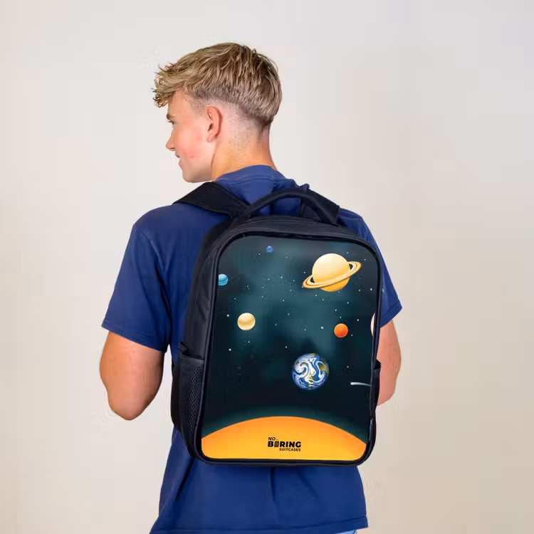 Ruimte met planeten Rugzak - Zwart middel -sfeer8