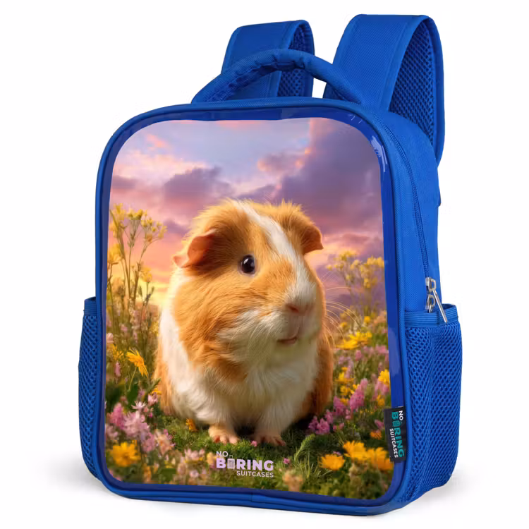 Cavia - Natuur - Dier Kinderrugzak - Blauw middel -schuin