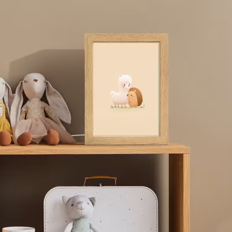 Alpaca - Egel - Bruin - Knuffelen Light Box met kabel klein -sfeer2_kind