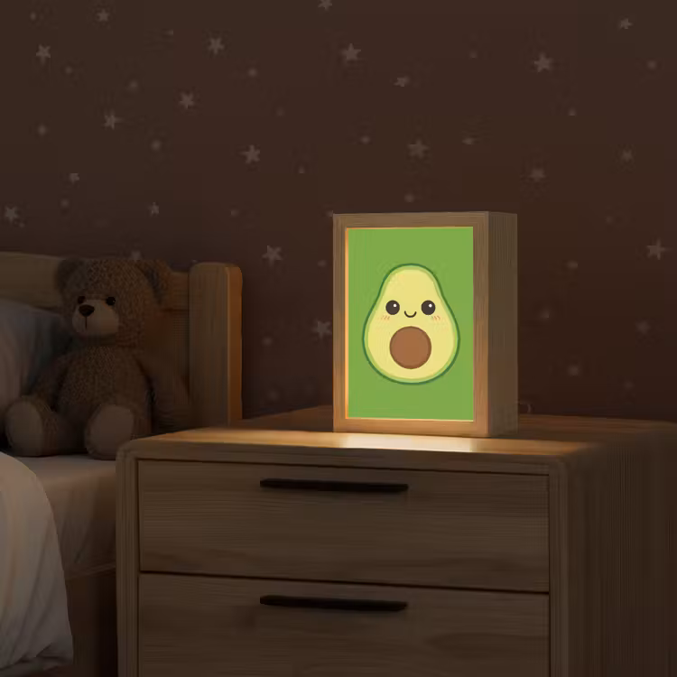 Avocado - Groen - Speels Light Box met kabel klein -sfeer1_kind