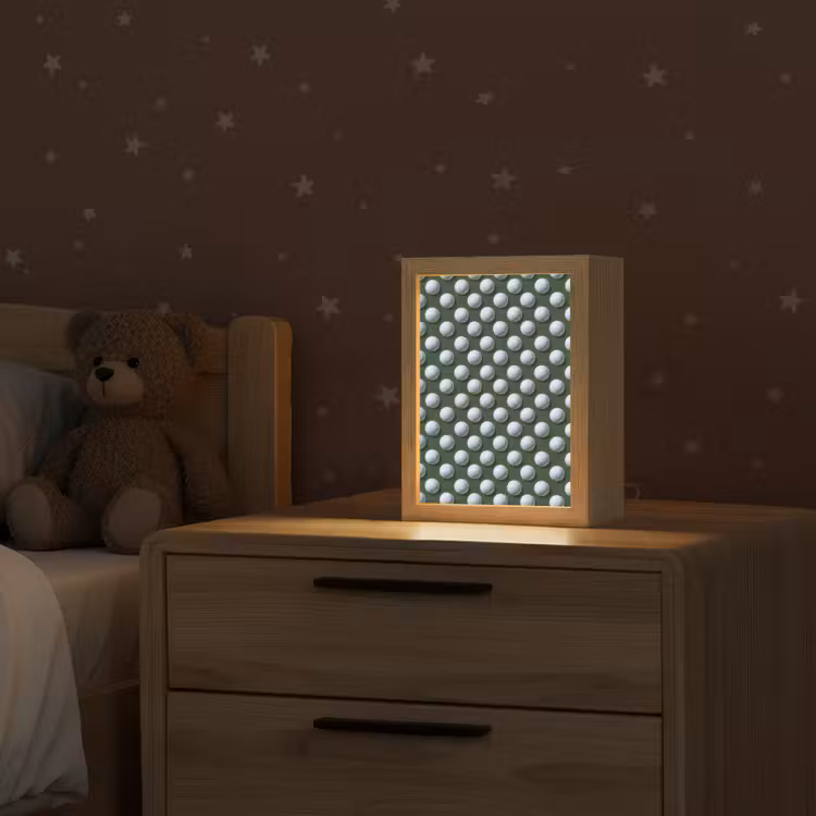 Ballen - Golf - Groen Light Box met kabel (Kinderlampje) klein 904 -sfeer1_kind