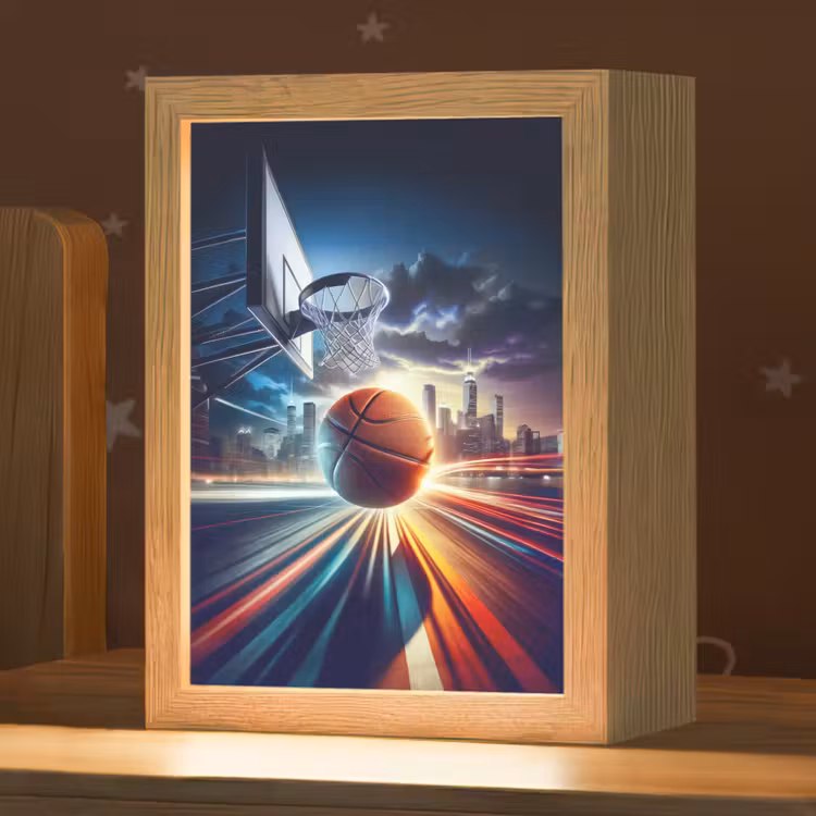 Basketbal - Sport - Basket - Stad Light Box met kabel klein -zzz_3d_website