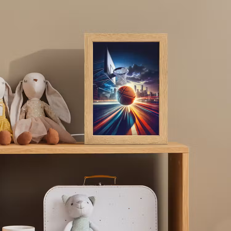 Basketbal - Sport - Basket - Stad Light Box met kabel klein -sfeer2_kind