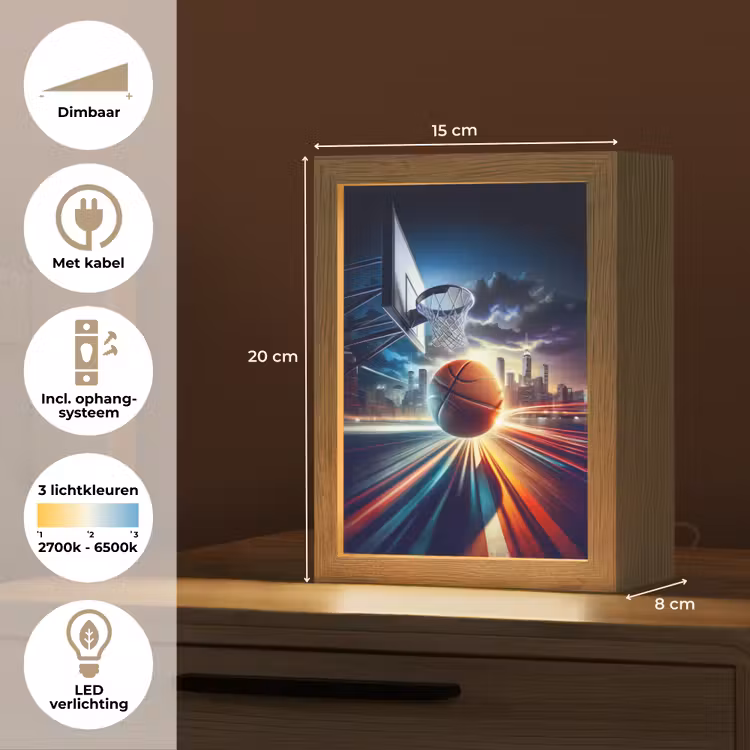 Basketbal - Sport - Basket - Stad Light Box met kabel klein -USP_NL