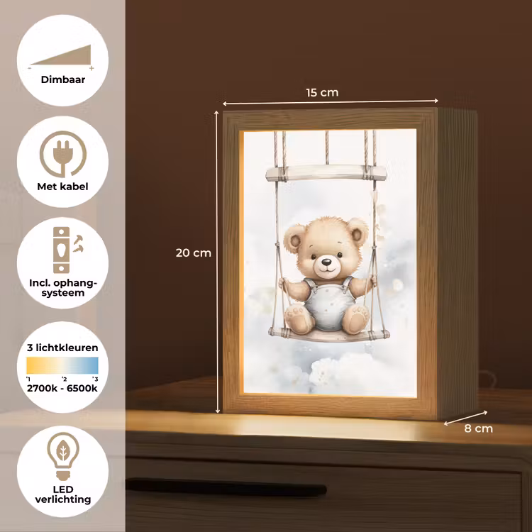 Beer - Baby - Dier - Kinderen Light Box met kabel klein -USP_NL