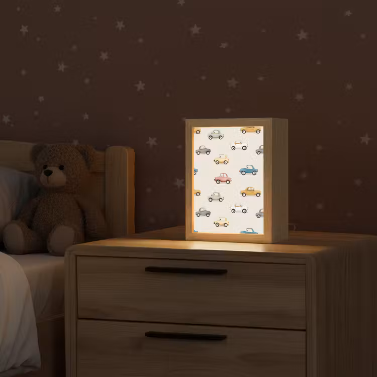 Kleurrijke - Retro - Autootjes Light Box met kabel klein -sfeer1_kind