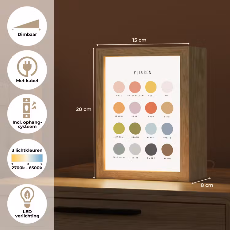 Kleuren - Leren voor kinderen - Educatief Light Box met kabel klein -USP_NL