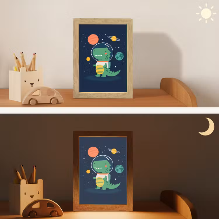 Dino - Ruimtepak - Planeten Light Box met kabel klein -sfeer3_kind