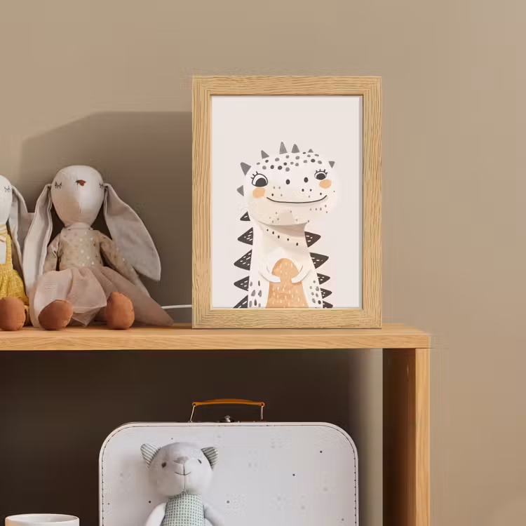 Dinosaurus - Pastel kleuren Light Box met kabel klein -sfeer2_kind