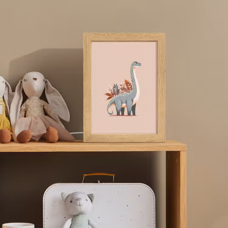 Dinosaurus - Planten - Beige Light Box met kabel klein -sfeer2_kind
