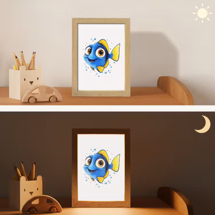 Doktersvis - Blauw - Vis - Spetters Light Box met kabel klein -sfeer3_kind