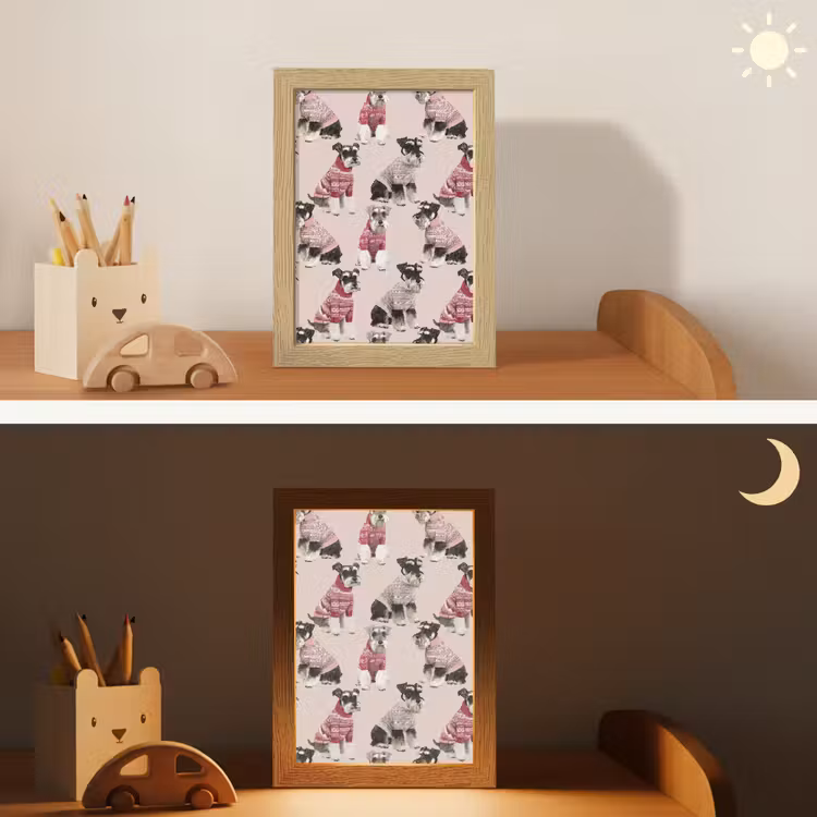 Honden - Truien - Rood Light Box met kabel (Kinderlampje) klein 904 -sfeer3_kind