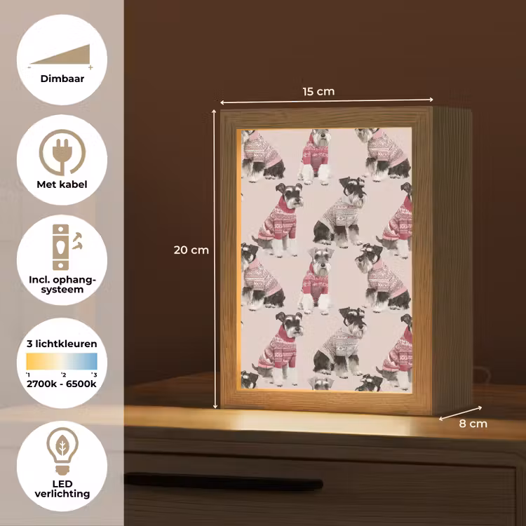 Honden - Truien - Rood Light Box met kabel (Kinderlampje) klein 904 -USP_NL