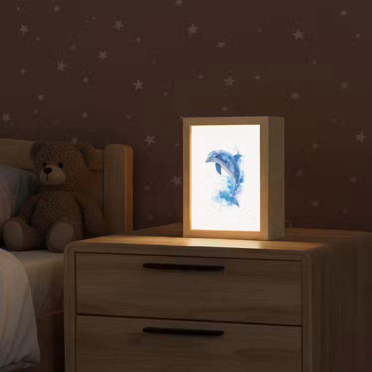 Dolfijn - Water - Blauw Light Box met kabel klein -sfeer1_kind