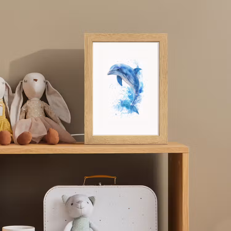 Dolfijn - Water - Blauw Light Box met kabel klein -sfeer2_kind