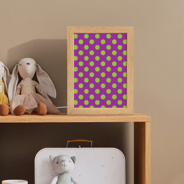 Stippen - Klassiek - Groen Light Box met kabel (Kinderlampje) klein 904 -sfeer2_kind