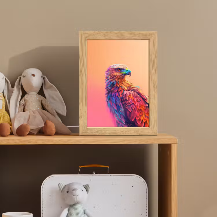 Arend - Vogel - Kleurrijk - Dier Light Box met kabel klein -sfeer2_kind