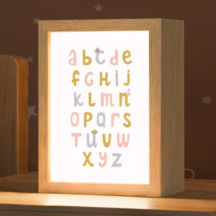 Educatief - Alfabet leren - Meisjes - Letters Light Box met kabel klein -zzz_3d_website