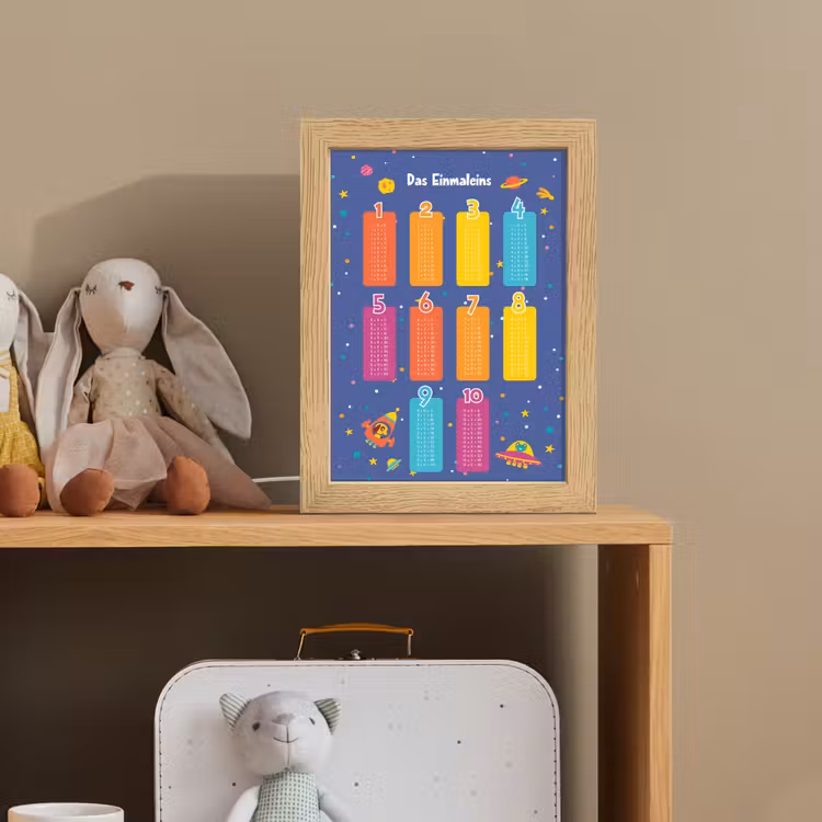 Educatief - Leren rekenen - Ruimte - Vermenigvuldigingstabel Light Box met kabel klein -sfeer2_kind