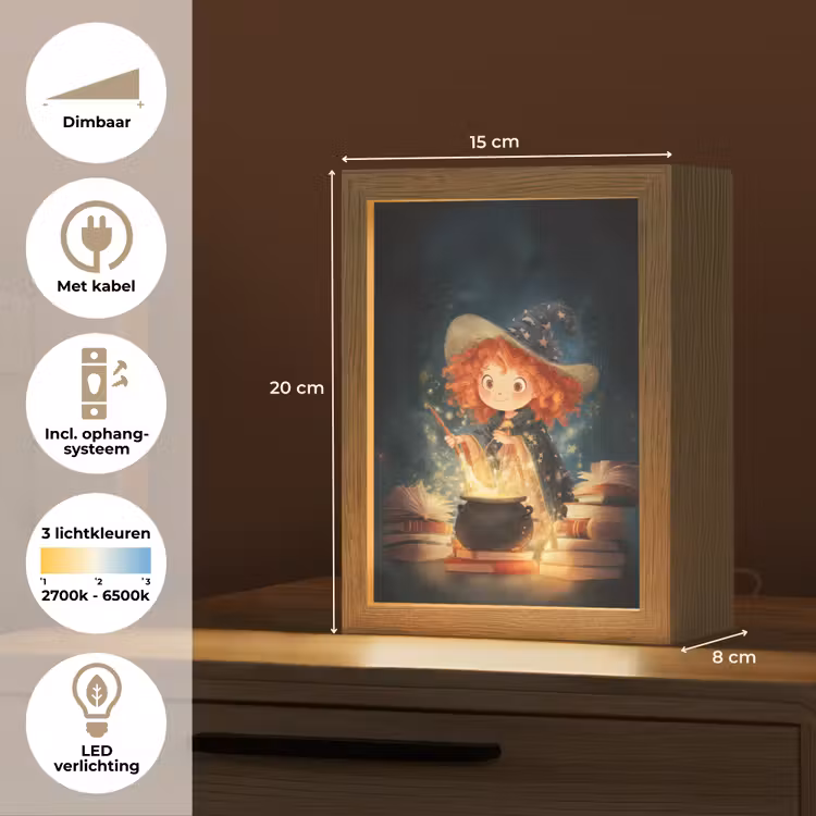 Tovenares - Meisje - Boeken - Toveren Light Box met kabel klein -USP_NL