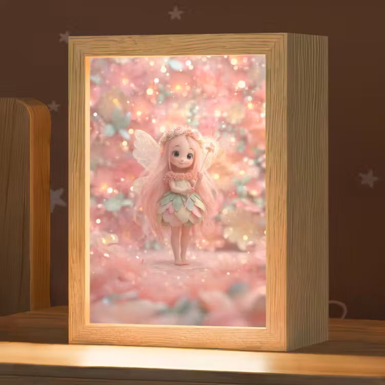 Fee - Bloemen - Roze Light Box met kabel klein -zzz_3d_website