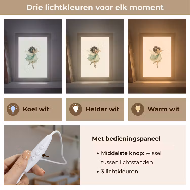 Fee - Groen - Magie Light Box met kabel klein -USP_lichtkleurNL