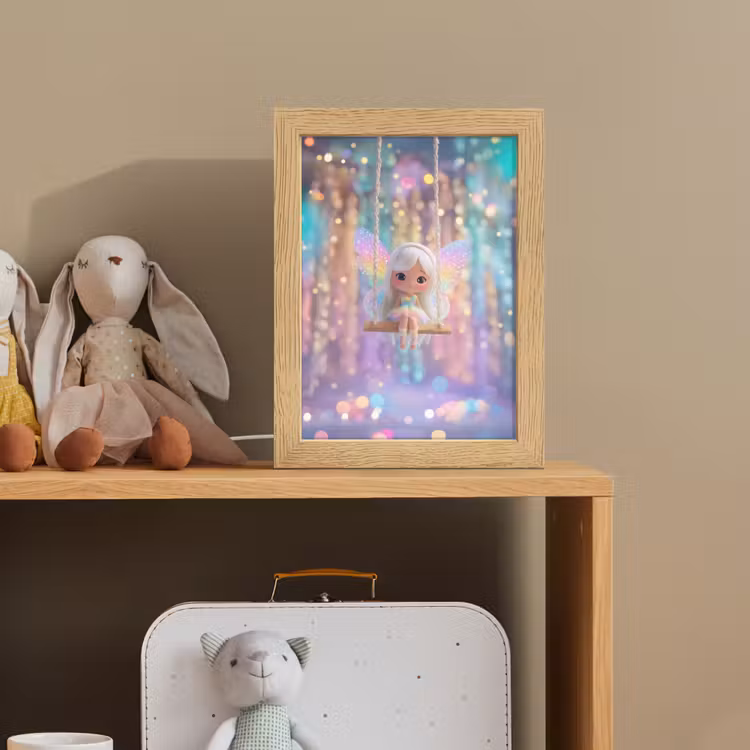 Fee - Schommel - Paars - Glinsters Light Box met kabel klein -sfeer2_kind