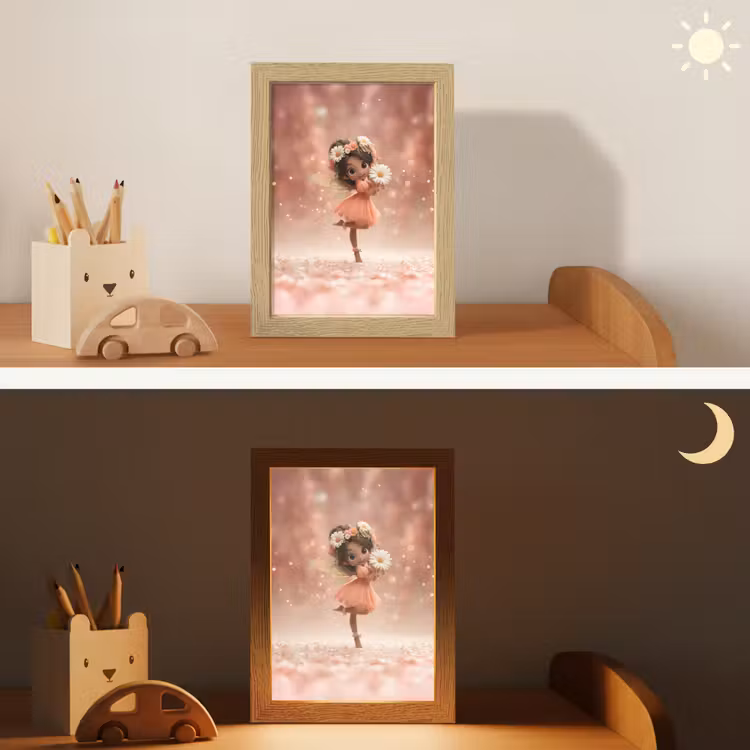 Bloemenfee - Roze - Meisje Light Box met kabel klein -sfeer3_kind