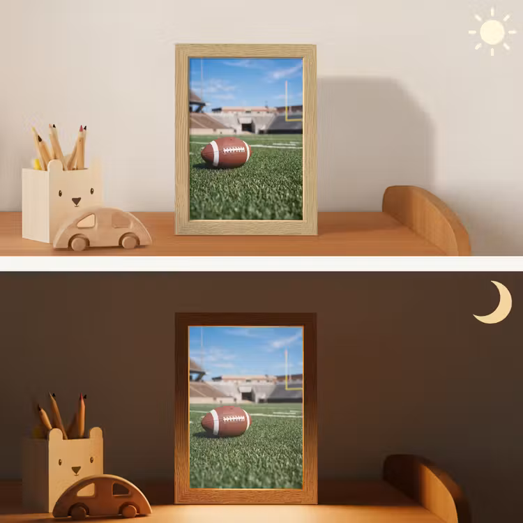 Football - Veld - Stadion - Sport Light Box met kabel (Kinderlampje) klein -sfeer3_kind