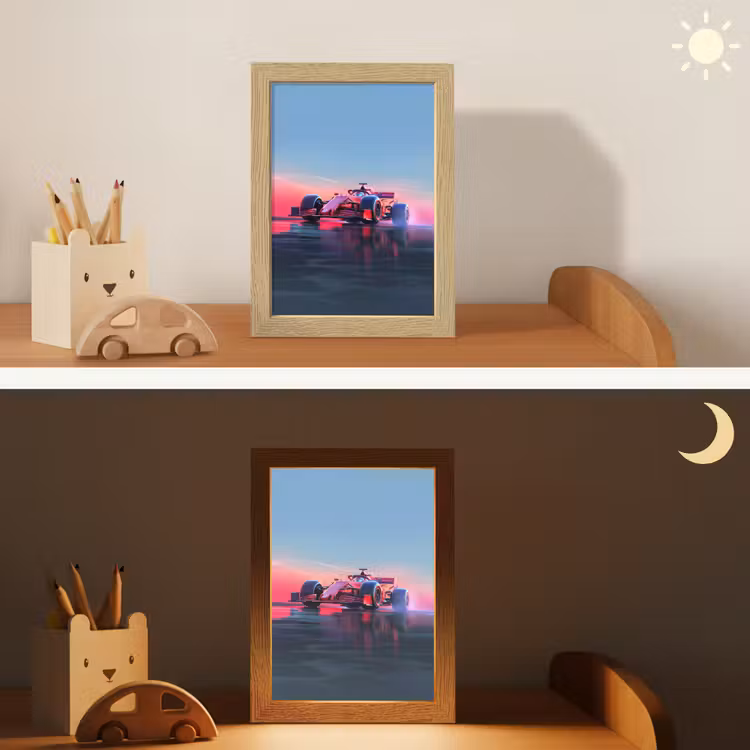 Formule 1 - Race - Auto - Jongens Light Box met kabel klein -sfeer3_kind