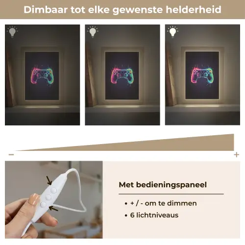 Grafisch - Controller - Neon - Verfspatten Light Box met kabel klein -USP_dimbaarNL